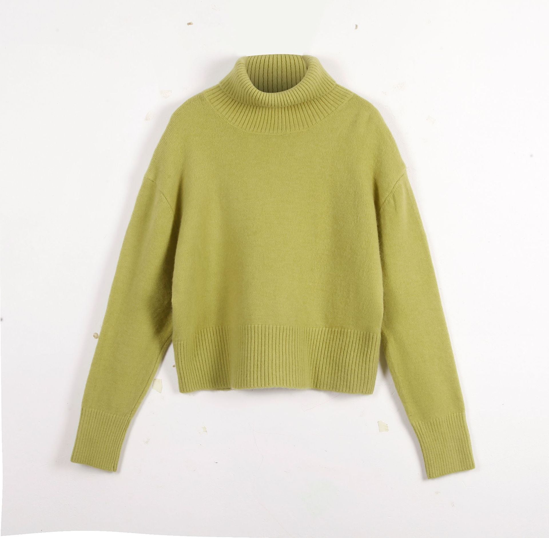 Women's Fashion High Collar Knitted Sweater Top