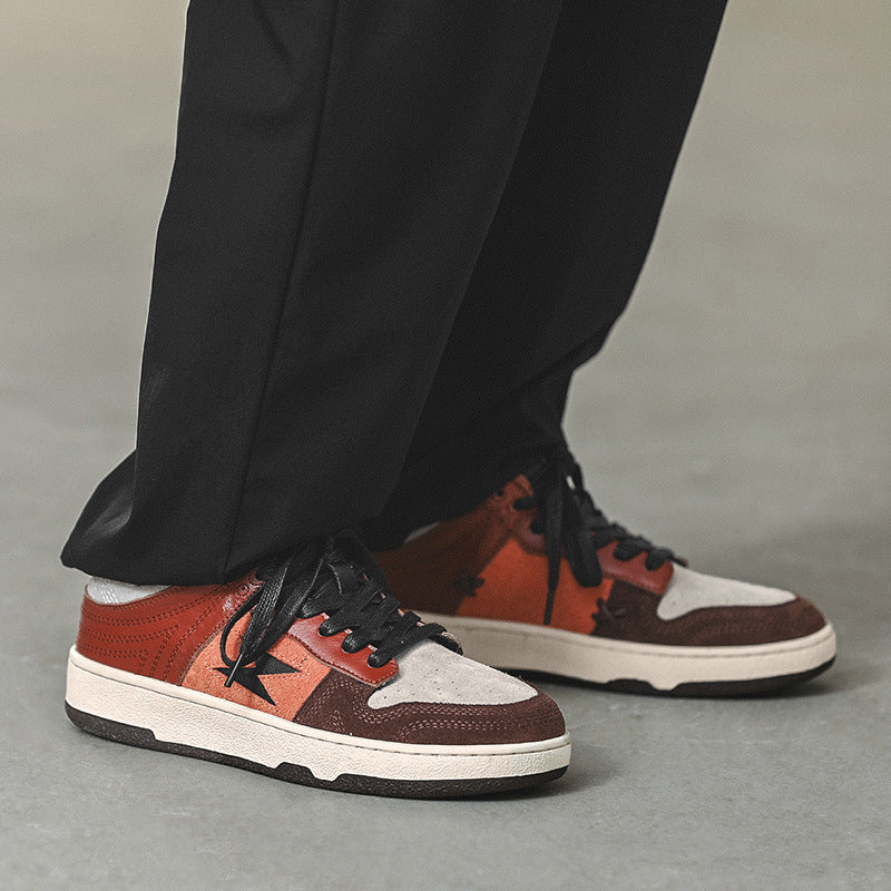 Sneaker unisex, casual cu șireturi, cu detalii de cusut, ușoare