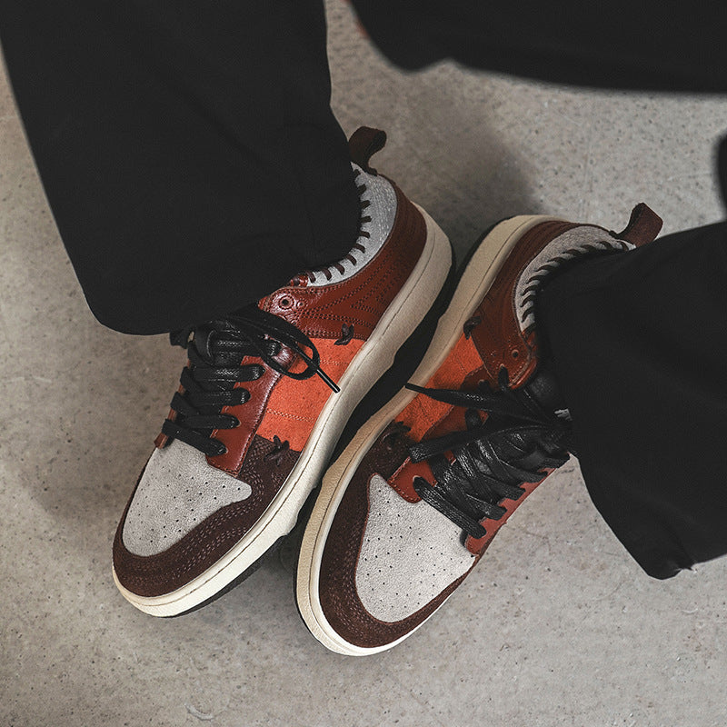 Sneaker unisex, casual cu șireturi, cu detalii de cusut, ușoare